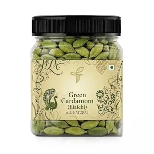 Generic Green Cardamom (Elaichi) - No Artificial Colours or Preservatives / Natural Elaichi / Distinctive Flavour \u0026 Aroma, Bold Size (100 Grams)
