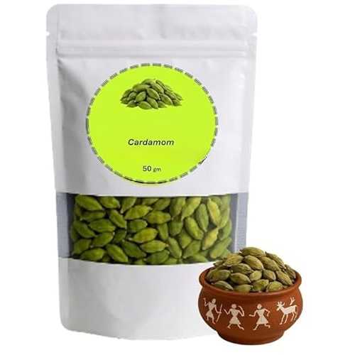 Generic Premium 8粍 Bold Green Cardamom 100% Natural \u0026 Hand-Picked,Fresh Aromatic Pods / Chemical-Free Indian Spices for Cooking, Tea, Baking \u0026 Flavouring / Product of India A Quality (50 gm)