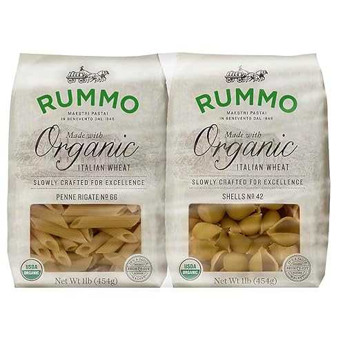 Generic R. organic Italian wheat shells and Penne Rigate, 2 packs of Penne and 2 packs of Shells.16 薬局衡オンス each. Total 4 packs