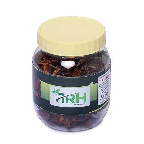 TRH Badiyan Khatai Chakra Phool Illicium Verum Star Anise (600 gm) Pack of (6 x 100gm)