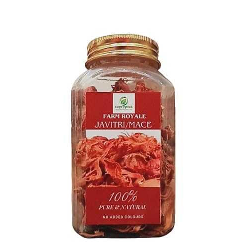 Farm Royale Javetri/Mace Whole - 50gram- Premium Culinary Spice for Exquisite Dishes / / Export Quality, 100% Pure Natural Spice, Free from Colors and Flavors, Sustainable Eco-Friendly Packaging