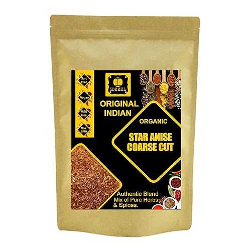 EDZZEL Star Anise Coarse Cut -100 GRAM (Pack of 1)