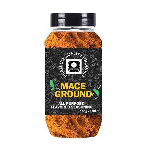 EDZZEL Premium Quality Indian Organic Mace, Ground Plant Based, Vegan, Gluten Free-100 GRAM Box (Set Of 2)