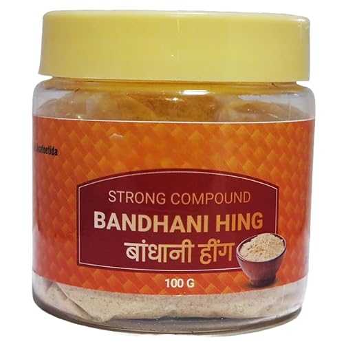 Generic Strong Bandhani Hing Powder - 100g Pure \u0026 Natural with Strong Aroma - Elevate Your Indian Cuisine Today