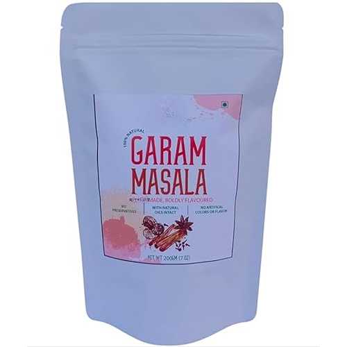 Generic Garam Masala Powder, Exotic Blend Of Ingredients For Daily Cooking, Aromatic Spices Intact インチ Zip Lock Pouch,Rich In Flavor - 200 Gram
