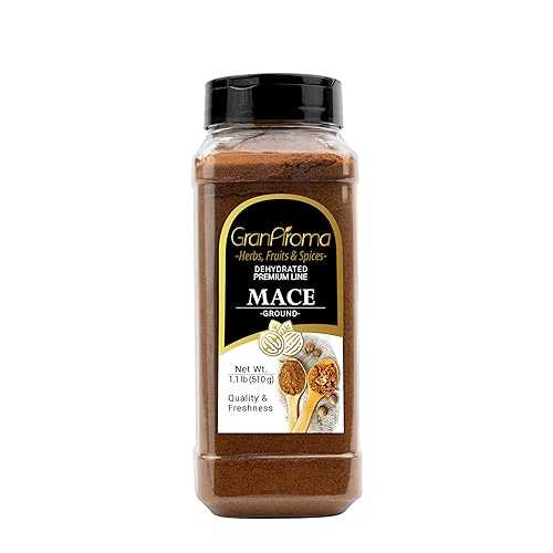 GranAroma Ground Mace, Warm Spice, From Nutmeg, Curries \u0026 Desserts (18 Ounce)