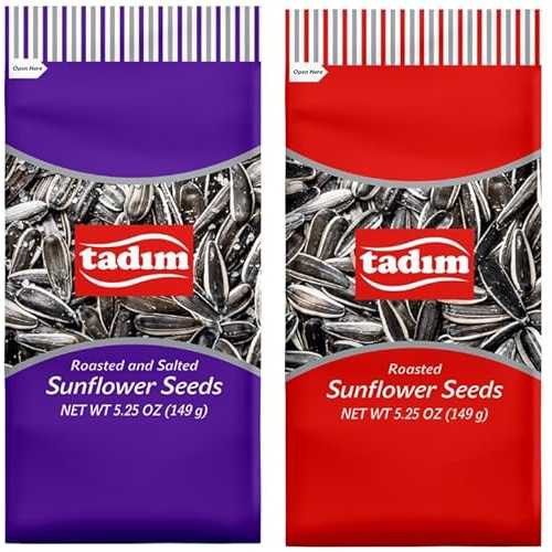 Generic Tadimm Salted and Extra Salted Sunflower Seeds, Each 10.5 薬局衡オンス (300g), Total Pack of 2, From Germany