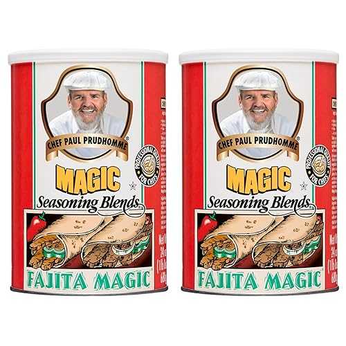 Chef Paul Fajita Magic Seasoning Blends / Authentic Mexican Spice Mix / Taco \u0026 Fajita Seasoning / No MSG \u0026 Gluten Free / Perfect for Tacos, Enchiladas, Nachos \u0026 Refried Beans / 24 Oz (Pack of 2)