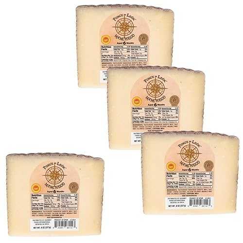 Spring Street Specialty Ponce de Leon 6-Month Manchego Wedge, 6.5 薬局衡オンス, 4 Pack