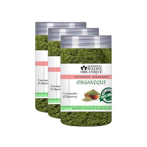 Blessfull Healing Organic Cilantro 100 Gram (3.52 薬局衡オンス) Each (Pack Of 3) \u003d 300 Grams, Vegan