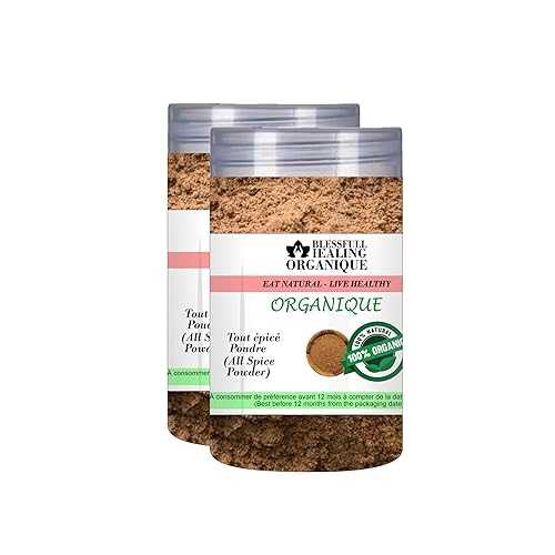 Blessfull Healing Organic All Spice Powder 100 Gram (3.52 薬局衡オンス) Each (Pack Of 2) \u003d 200 Grams, Vegan