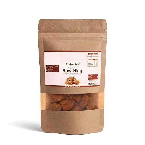 Generic Hing (Asafoetida) Bandhani Hing Fresh \u0026 Strongest Compounded Natural Yellow Raw for Cooking No Added Fragrance \u0026 Chemicals -150 gm