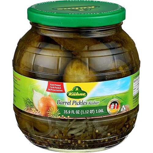 K・・hne, Barrel Gherkins, 35.9 Ounce (Pack of 6) K・・hne K hne, Barrel Gherkins, 35.9 Ounce (Pack of 6)
