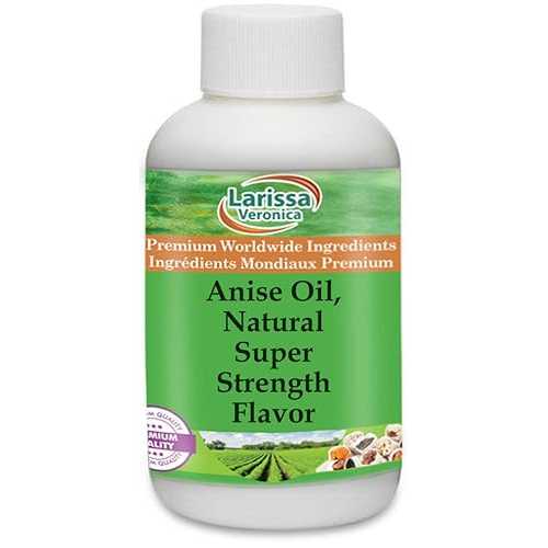Larissa Veronica Anise Oil, Natural Super Strength Flavor (8 薬局衡オンス, ZIN: 528519)