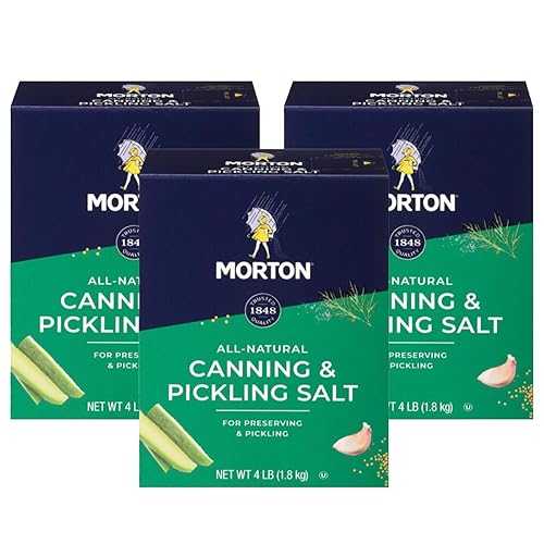 Morton Canning and Pickling Salt Box, 4 重量ポンド., 3 Pack