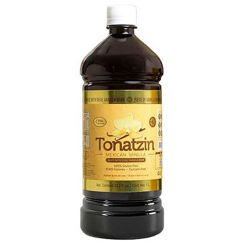 Tonatzin Mexican Vanilla (Dark, 1 Liter (Pack of 1))