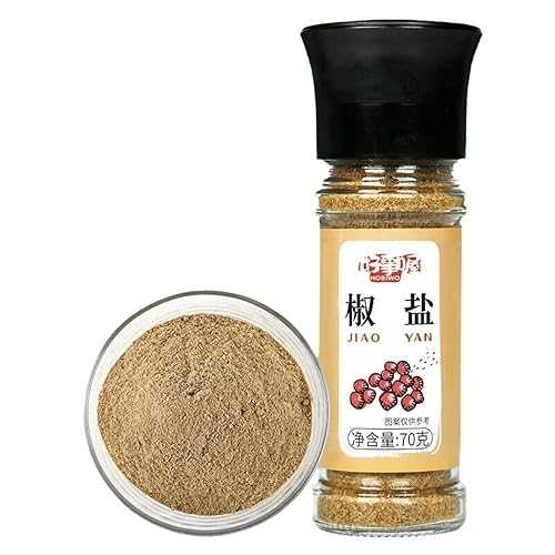 Zercumm Pepper Salt Powder 70G Pepper and Salt Seasoning Seasoning Barbecue Sauce Dipping Bottles