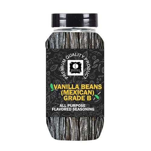 EDZZELPremium Quality Indian Organic Vanilla Beans (Mexican), Grade B Plant Based, Vegan, Gluten Free-10 GRAM Box (Set Of 2)