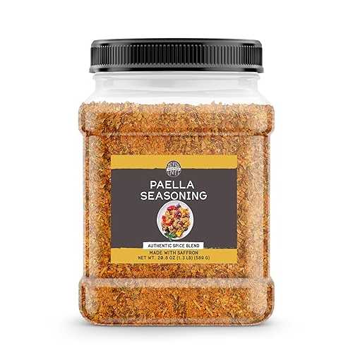 Birch \u0026 Meadow Paella Seasoning, 1.3 重量ポンド, Authentic Spanish Spice Blend, Contains Saffron, Paella Valenciana