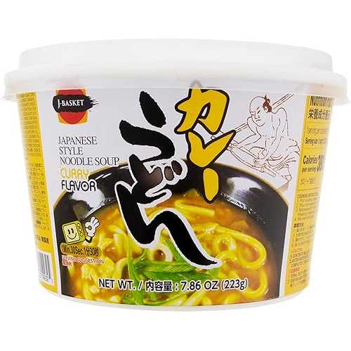 J-BASKET Curry Noodles, Udon, 7.86 Oz (Pack of 6)