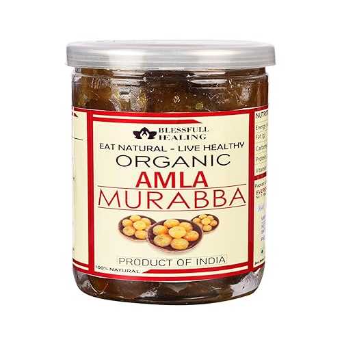 Blessfull Healing Organice Amla Murabba 2 重量ポンド (907 Gram) Airtight Container