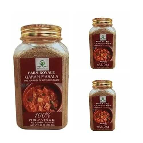 Farm Royale Garam Masala/Hot Spices Powder-1+1+1 combo-(200gm +200gm + 200gm) / - 100% Natural, Pure, and Fresh Culinary Delight/Export Quality