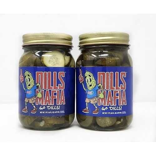 Generic 2 Pack of Dills Mafia Dill Pickle Chips 16薬局衡オンス Jar