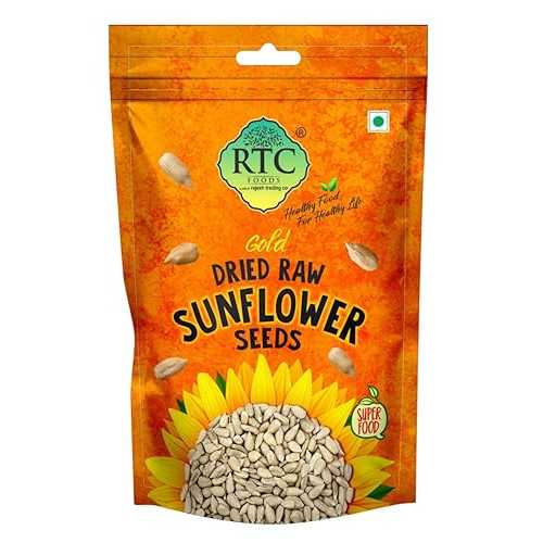 RTC FOODS Sunflower Seeds 250 g / High インチ Fiber / Nutritious Snack / Raw Edible Seeds for Consumption / Packed with Iron, Magnesium, and Vitamin E / Perfect for Smoothies, Salads, and Baking