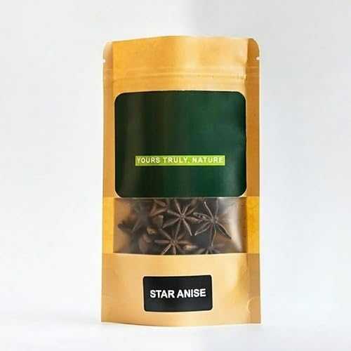 Generic Natural Star Anise/Whole Chakri Phool/Aromatic/Natural Flavourful/Handpicked/Ethically Sourced for Cooking and Flavoring (50gm)