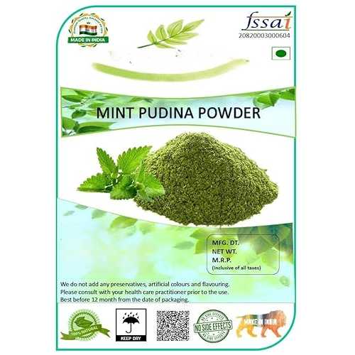 mericaa mall Pudina Leaves Powder (?????? ????? ?????) / Sun Roof Dry Leaves. (200gms) Generic mericaa mall Pudina Leaves Powder ( ) / Sun Roof Dry Leaves. (200gms)
