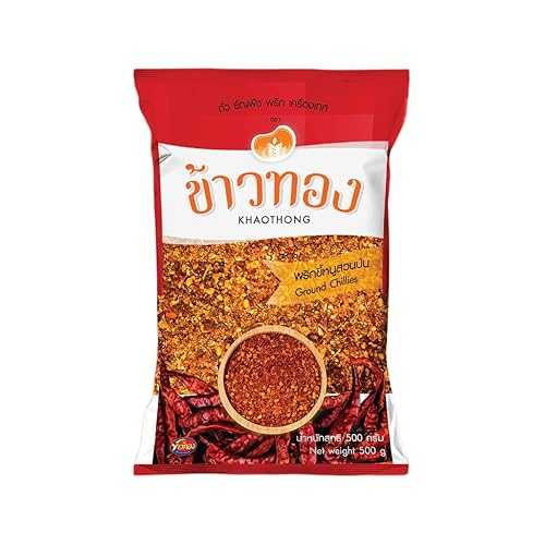 ??????? Ground Chillies / Premium Dried Red Chilli Flakes for Authentic Flavour / Pungent \u0026 Aromatic / All-Natural, Gluten-Free \u0026 Vegan Friendly / Sourced from Thailand 500g Generic Ground Chillies / Premium Dried