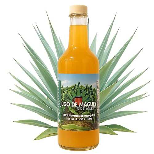 HERBALISTA Maguey Juice - Jugo De Maguey Tarasco Extract 33.3 Fl Oz (1 Liter) / All Natural, 100% Juice / Jugo de Maguey de Michoacan, Sabor Natural
