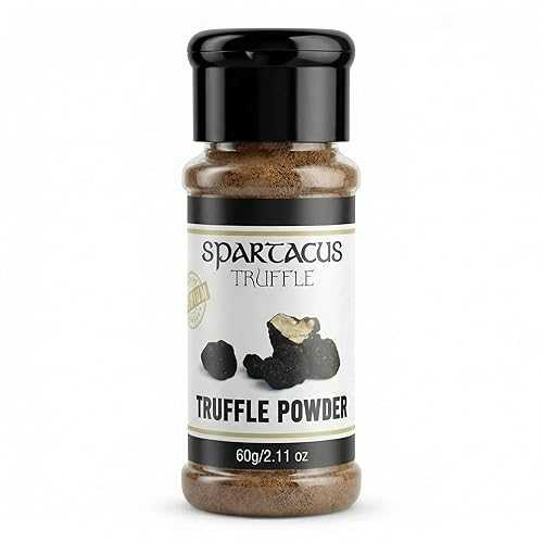 Spartacus Truffle Powder 60g 5% Black Truffle Tuber Aestivum with Carob Flour Naturally Sweet Truffle Spice Gluten-Free, No Additives