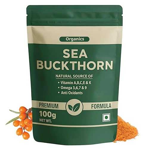 Generic Organics Sea Buckthorn Berry Powder - 100% Pure Sea Buckthorn Powder - 3.52Ounce / 100Gram