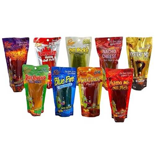border merchant dill pickle lovers variety bundle classic crunchy fiery bold flavorful mouthwatering flavors 9pk