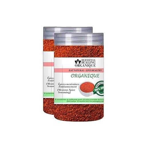 Blessfull Healing Organic Mexican Spice Seasoning (Latin Tangy Zest) 100 Gram (3.52 薬局衡オンス) Each (Pack Of 2) \u003d 200 Grams, Vegan