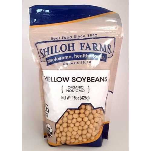 Shiloh Farms Organic Yellow Soy Beans - Bulk 6 Count of 15 Oz, Nutty and Rich Flavor, High Protein Content, Certified Organic, Perfect for Gourmet Dishes