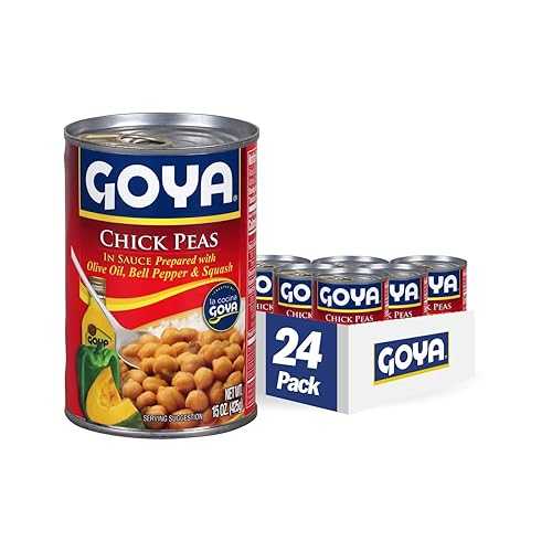Goya Foods Chick Peas インチ Sauce (Guisadas), 15-Ounce (Pack of 24)
