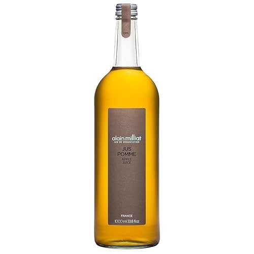 Alain Milliat - Apple Juice, 33.8 Fl Oz (One 1L / 1000ml Glass Bottle) / GMO-Free Apples / Imported from France