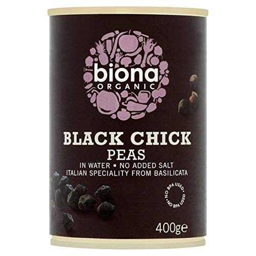 Biona Organic Black Chick Peas - 400g (0.88 lbs)