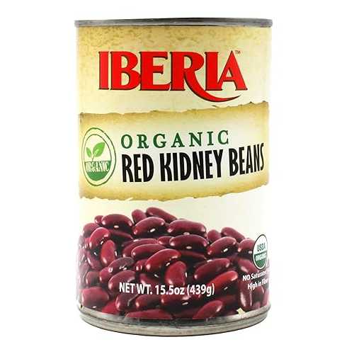 Iberia Organic Red Kidney Beans, 15.5 Ounce (Pack of 24)
