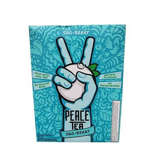 Peace Tea Iced Tea Sno-Berry Flavor Case of 12 Cans 11.5 薬局衡オンス Each