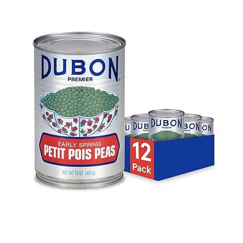 Bush\u0027s Best Dubon Premier Petit Pois Canned Green Peas - (12 Pack) 15 薬局衡オンス Cans - Plant Based Protein and Fiber - Gluten Free Canned Vegetables