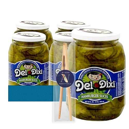 Del-Dixi - Lavinia Essentials Bundle: 4- Pack of Hamburger Slices 32 薬局衡オンス Glass Jar + 1 Utility Prop.