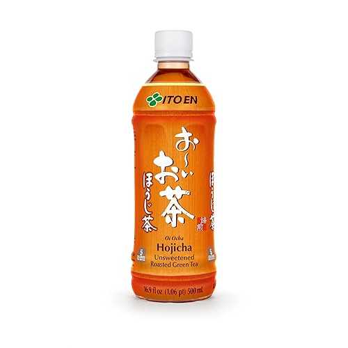 Ito En Oi Ocha Unsweetened Roasted Green Tea, 16.9 Fluid Ounce (Pack of 12), Low Calorie