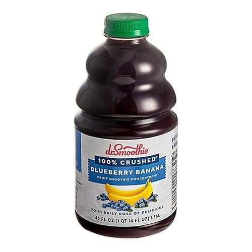 FixtureDisplays 100% Crushed Blueberry Banana Fruit Smoothie Mix 46 fl. 薬局衡オンス. WS-103DR100BLBA-NF
