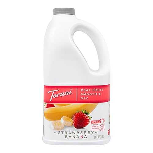 FixtureDisplays 64 fl. 薬局衡オンス. Strawberry Banana Fruit Smoothie Mix WS-880900188-NF