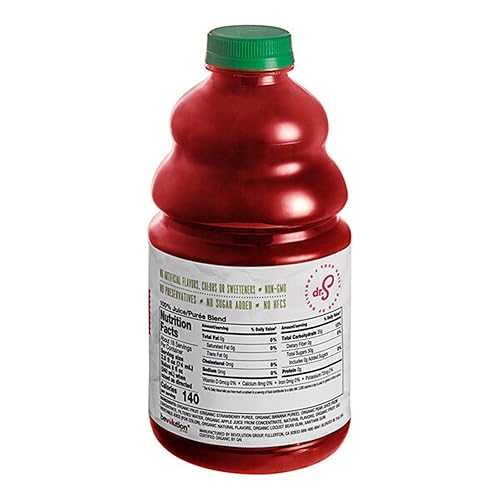FixtureDisplays Organic Strawberry Banana Fruit Smoothie Mix 46 fl. 薬局衡オンス. WS-103DRORGSTBA-NF