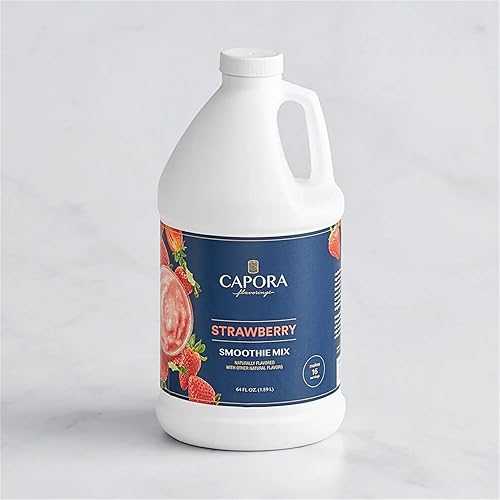 FixtureDisplays Strawberry Fruit Smoothie Mix 64 fl. 薬局衡オンス. WS-513SMSTRAWB-NPF