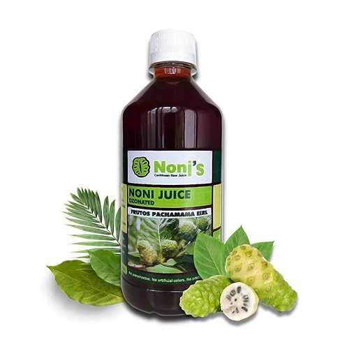 frutos pachamama eirl Frutos Pachamama Organic Noni Juice 100% Pure Raw Ozonated Noni Extract from Dominican Republic / Natural Superfood Drink / Immune Booster \u0026 Anti-Inflammatory Support 1 Bottles, 16Oz